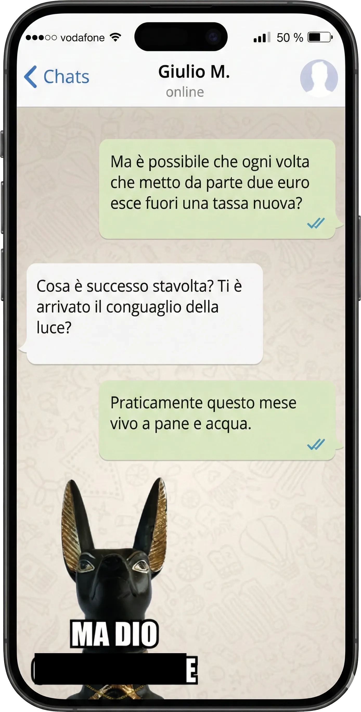 Sticker anubistici per WhatsApp